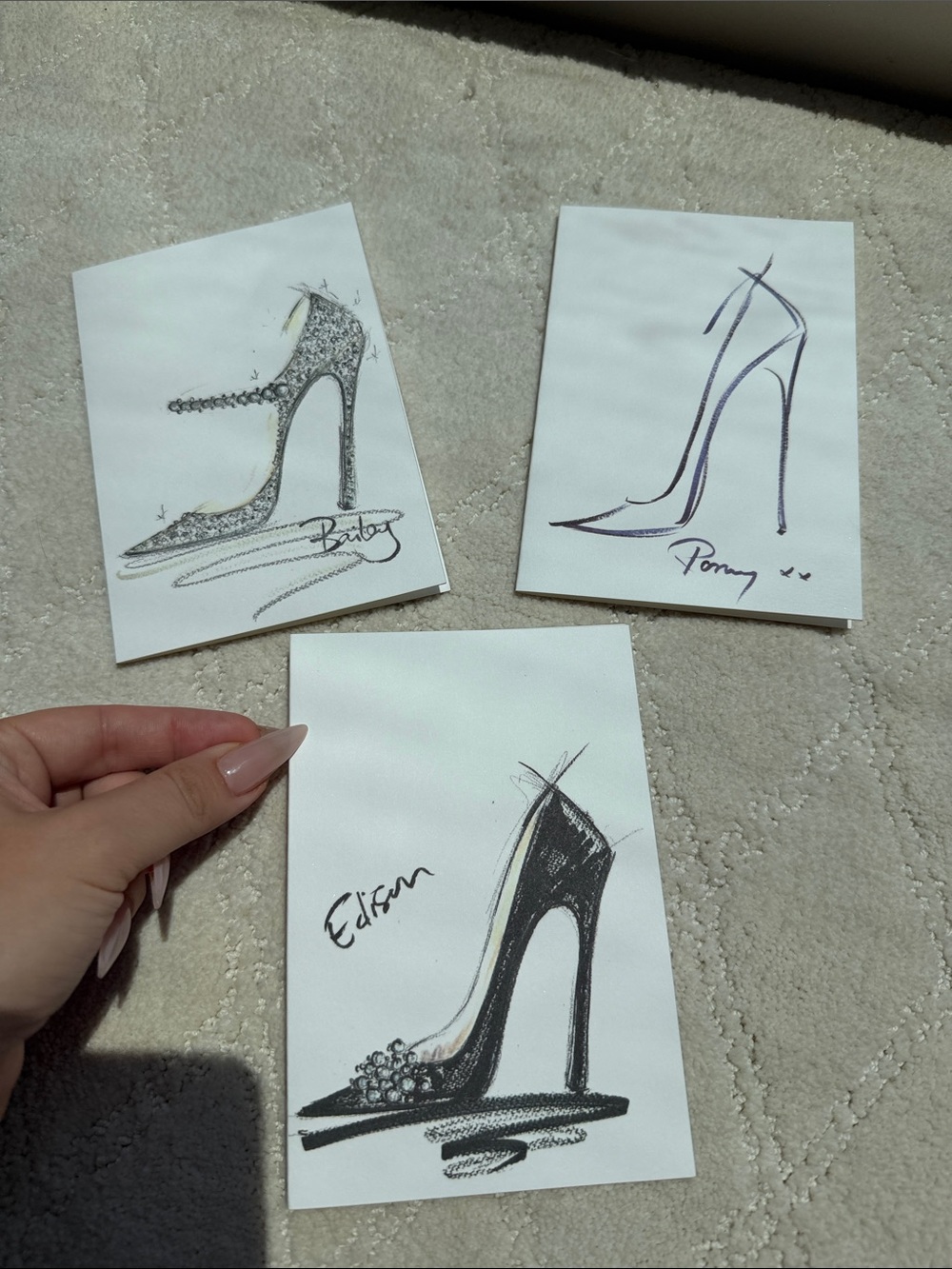 Jimmy Choo Heel Sketches